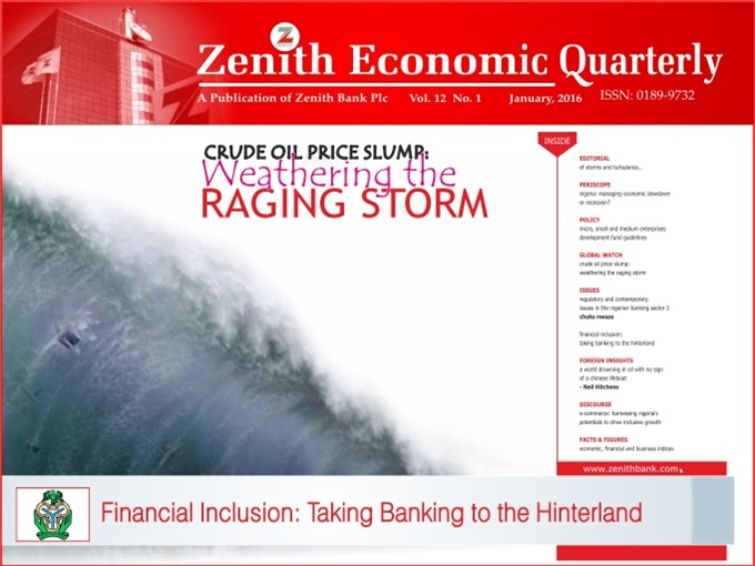 Zenith Economic Quarterly Vol.12 No.1 January, 2016