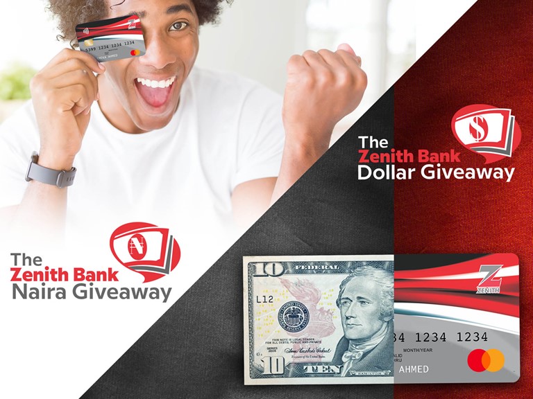Zenith Bank The Zenith Bank Naira/Dollar Giveaway